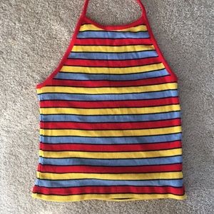 Brandy Melville Ribbed Halter Top